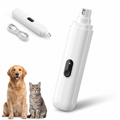 Lima eléctrica silenciosa para uñas de perros y gatos, recargable por USB
