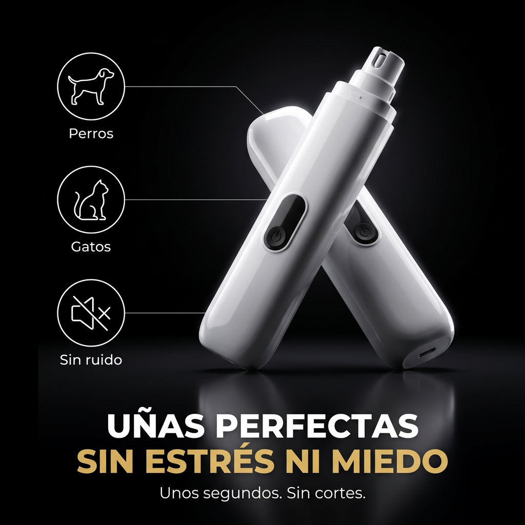 Uñas perfectas sin estrés para perros y gatos, sin ruido